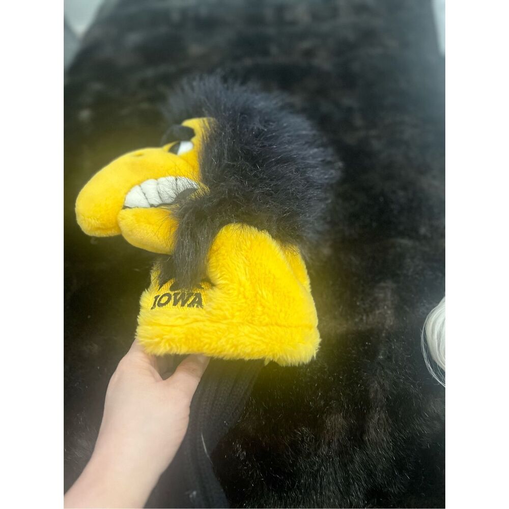 Iowa‎ Hawkeye Mascot Golf Club Head Cover Plush Herky the Hawk